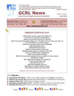 GCRL News - Galax-Carroll Regional Library
