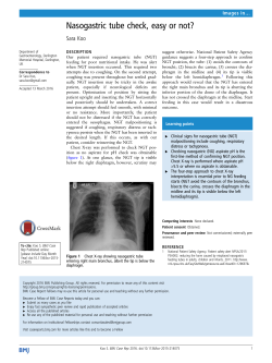 Nasogastric tube check, easy or not?