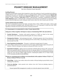 PEANUT DISEASE MANAGEMENT