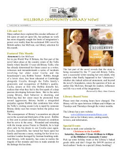 Hillsboro Community Library News