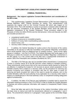 LCM-S5-6a Session 5 (2017) SUPPLEMENTARY LEGISLATIVE