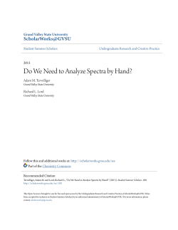Do We Need to Analyze Spectra by Hand?