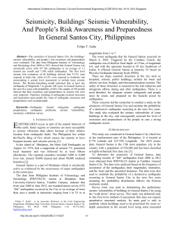 Seismicity, Buildings` Seismic Vulnerability, And People`s Risk