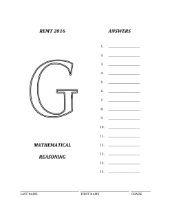 mathematical reasoning