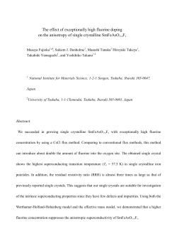 The effect of exceptionally high fluorine doping