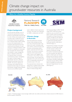 Climate change impact on groundwater resources in Australia