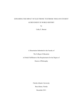 Exploring the impact of electronic textbook tools on student