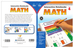 Interactive Notebooks - Carson