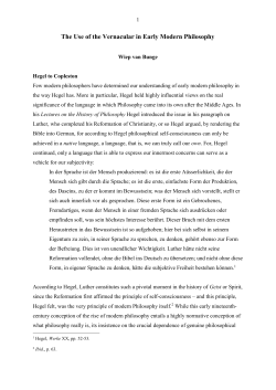 Few modern philosophers