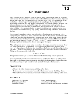 Air Resistance