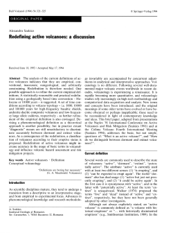 Redefining active yolcanoes: a discussion