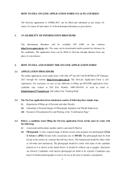 How to fill the UPSEE 2017 Form