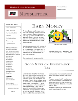 EARN MONEY - Rhode Island Farm Bureau