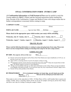 final confirmation form intro