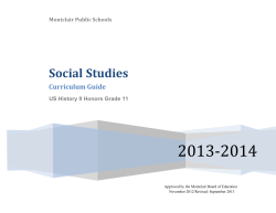 English Language Arts - Montclair Public Schools