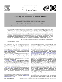 REVIEW Revisiting the definition of animal tool use