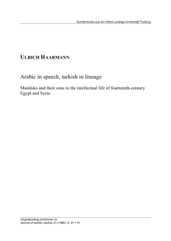 Arabic in speech, turkish in lineage