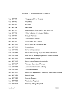 Nevada County Humane Animal Control