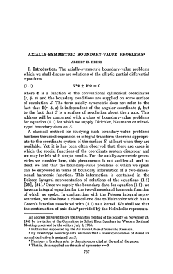 AXIALLY-SYMMETRIC BOUNDARY