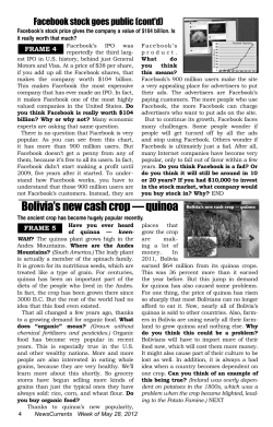 Bolivia`s new cash crop — quinoa