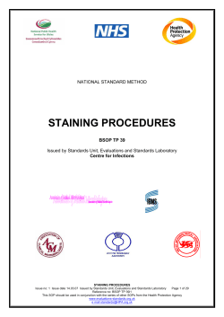 STAINING PROCEDURES