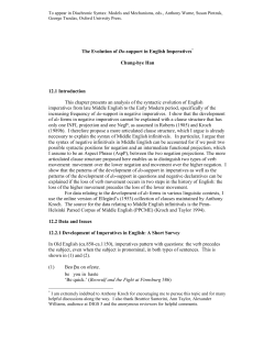 The Evolution of do-support in English Imperatives