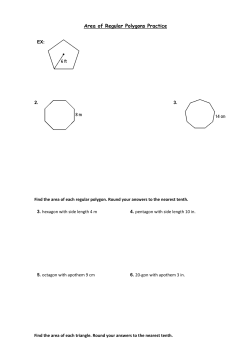 Area of Regular Polygons Practice