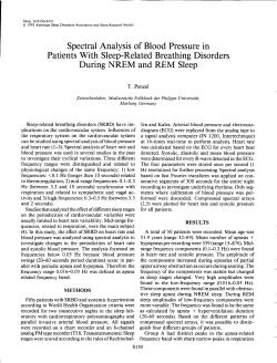 Spectral Analysis of Blood Pressure in Patients With Sleep
