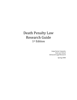 I. Introduction - Yale Law Library