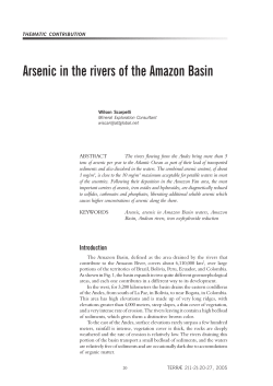 Arsenic in the rivers of the Amazon Basin - IG