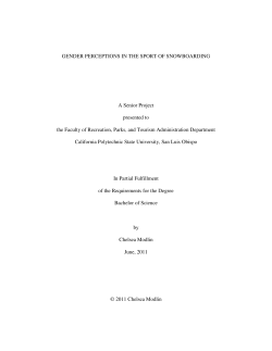 gender perceptions in the sport of snowboarding