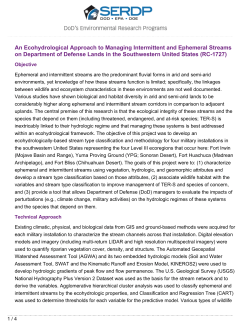 An Ecohydrological Approach to Managing Intermittent and