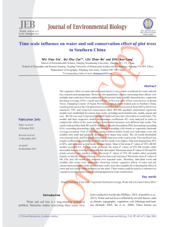 Paper - Journal of Environmental Biology