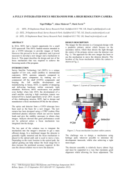 A FULLY INTEGRATED FOCUS MECHANISM FOR A HIGH