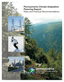 Pennsylvania Climate Adaptation Planning Report