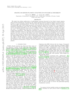 Spacing of Kepler Planets: Sculpting by Dynamical Instability