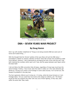 dba &ndash; seven years war project