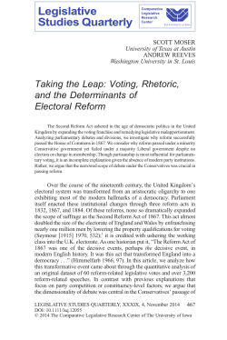 Taking the Leap: Voting, Rhetoric, and the