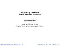 Separating Thickness from Geometric Thickness