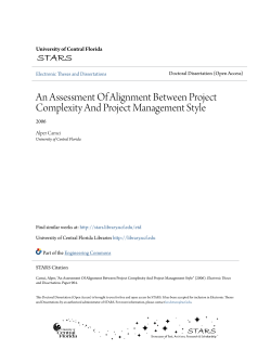 An Assessment Of Alignment Between Project Complexity