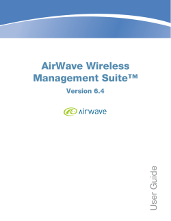 AirWave Wireless Management Suite
