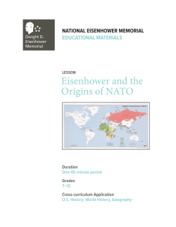 Eisenhower and the Origins of NATO