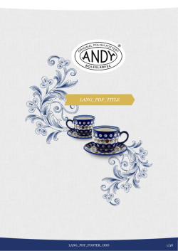 Catalog - Andys Polish Pottery