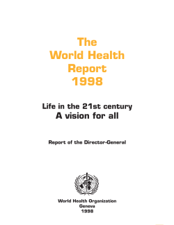 The World Health Report 1998