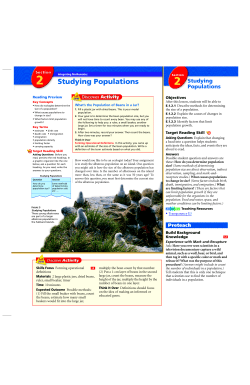 2 Studying Populations