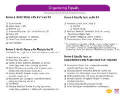 Equals Training Handouts