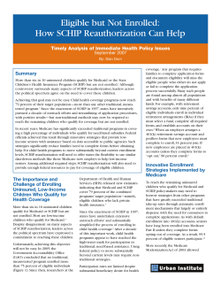 Eligible but Not Enrolled