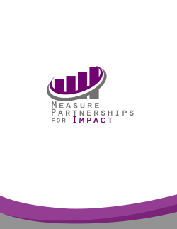 Measure Partnerships for Impact Nov 20 2015 FINAL