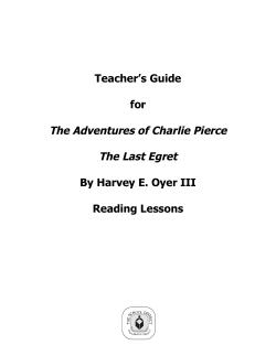 The Last Egret Reading Teacher Guide