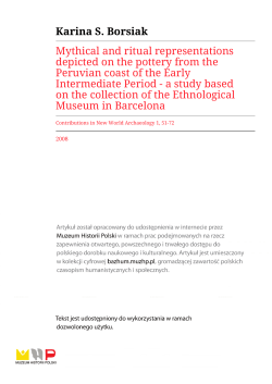Karina S. Borsiak Mythical and ritual representations